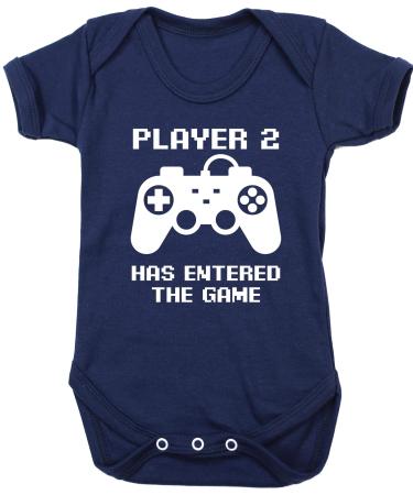 Hippowarehouse Player 2 has entered the game baby vest bodysuit (short sleeve) boys girls