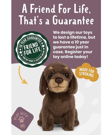 Living Nature Plush Sausage Dog Dachshund Puppy Brown 16cm - Adorable Soft Toy - Buy Online on GoSupps.com