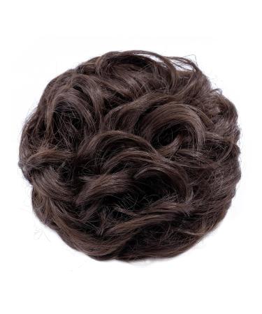 Buy Tess Hair Part with Rubber Band - 55g Medium Brown Synthetic Hair Tie for Large Buns | Haardutt Hair Extensions for Women & Girls - Buy Online on GoSupps.com