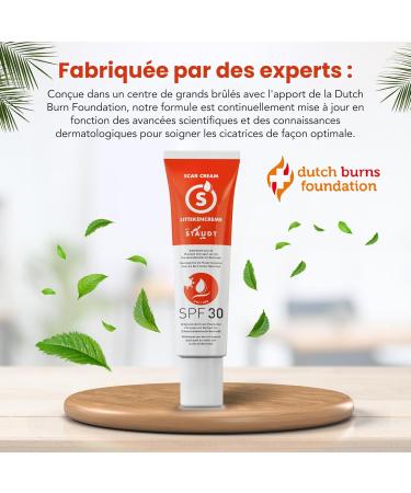 Staudt Premium Scar Cream with SPF30 - Silicone Gel for Surgical & Old Scars - Moisturizing Formula with Honey and Jojoba - Repair of the Skin Barrier - UV Protection - 40ml - Buy Online on GoSupps.com