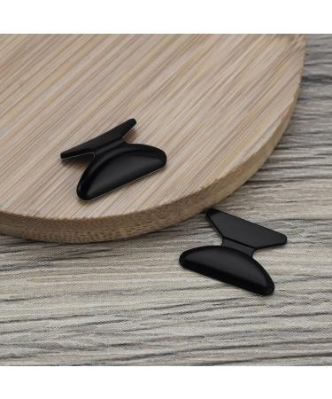 Emagentech Self-Adhesive Nose Pads for Glasses - 10 Pairs (5 Black + 5 Transparent) with Butterfly Motif - 1.8mm Reading & Sunglasses Pads - Buy Online on GoSupps.com