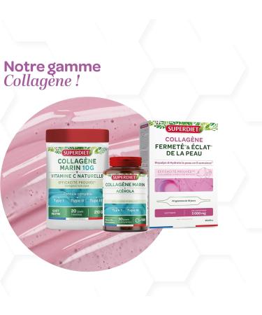 SUPERDIET - COLLAG NE MARIN - Beaut de la peau - clat & Fermet - Fabrication fran aise - 20 ampoules de 10 ml - Buy Online on GoSupps.com