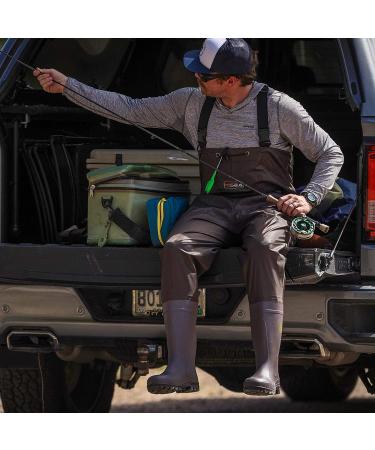 HISEA Men's Waterproof Chest Waders with Boots - Camo, Lightweight, Cleated, M10/W12 - Buy Online on GoSupps.com