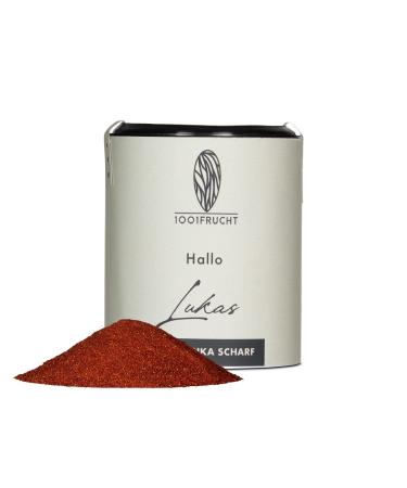 1001 Frucht 1001 Frucht Sharp Organic 'Lukas' Pepper 70g I Sharp Organic Pepper Powder - Highly Aroma I Hungarian Type Pepper Powder I 100% Organic Quality | Spices for Goulash