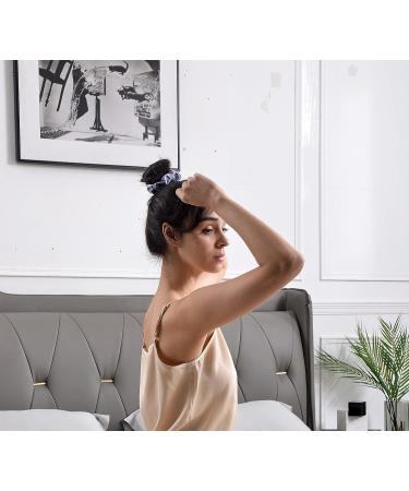 6Pcs Bamboo-Derived Rayon Silk Hair Bands Ponytail Holder Scrunchy Ties for Women Girls, Multi-colored Set - Buy Online on GoSupps.com