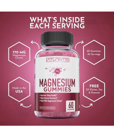 Atlantis Nutrition Tart Cherry and Magnesium Citrate Gummies Combo Pack - 120 Gummies - Buy Online on GoSupps.com