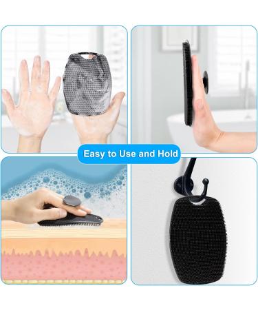 Silicone Body Scrubber 2 Pack - Soft Cleansing Brush for Nourishing Exfoliation - Buy Online on GoSupps.com