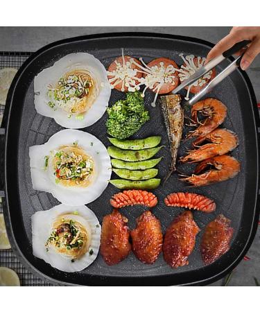 Frying Pan Kitchen Cookware Grill Pan Grill Pan Maifanstone BBQ Plate Square Food Grade Barbecue Pan Non Stick Barbecue Grill Plate for Family Barbecue for Korean Restaurant - Buy Online on GoSupps.com
