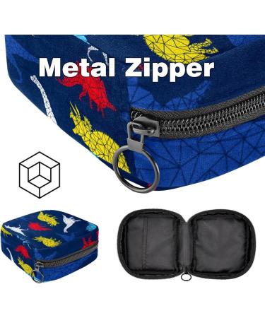 Portable Storage Bags for Women's Bandages & Menstrual Products | Cute Dinosaur Design - Ideal for School & Office - Buy Online on GoSupps.com