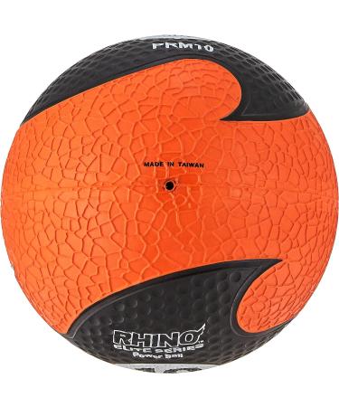 Champion Sports Rhino Elite Medicine Ball - 10 Lbs - Orange | Multiple Weights Available - Buy Online on GoSupps.com