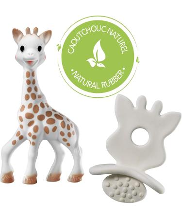 VULLI Sophie la Girafe Teething Toy + SO'PURE Pacifier - Natural & Safe for Babies - International Shipping Available - Buy Online on GoSupps.com