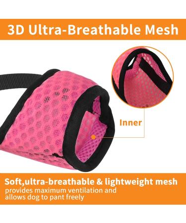 Yaodhaod Breathable Dog Muzzle - Anti-Bite Anti-Chew with Rounded Mesh Loop - Perfect for Small to Large Dogs - Buy Online on GoSupps.com