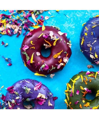 Edible 'Over The Rainbow' - 50g- Yellow & Orange Marigold Red and Pink Rose Purple Mallow Blue Cornflower Dried Flower Petal Mix - Food Grade - Culinary - Cake - Bake - Decoration (336) - Buy Online on GoSupps.com