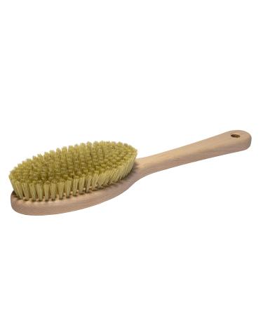 B mag massage and sauna brush with a short grip and bristle mix of natural hair and art bristles - ideal as a bathing brush for bathroom and sauna