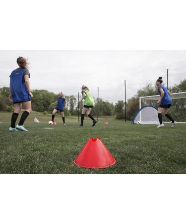 Kwik Goal Jumbo Disc Cones - Pack of 12 Blue | Durable Soccer Training Equipment - Buy Online on GoSupps.com