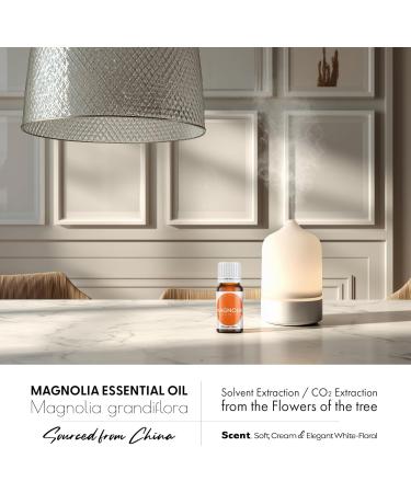 Organic Magnolia Essential Oil | 100% Pure & Natural Magnolia alba Flower Oil with Soft Creamy Floral Aroma | for Diffuser Candle Making & DIY Aromatherapy Blends 0.34 fl oz Magnolia 0.34 Fl Oz (Pack of 1) - Buy Online on GoSupps.com