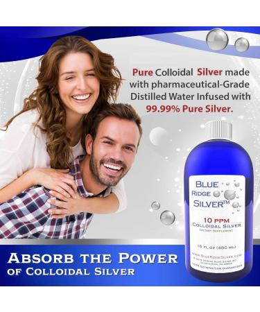 10 PPM Colloidal Silver 16 oz - Natural Immune Support Supplement for Health | Shop Worldwide - Buy Online on GoSupps.com