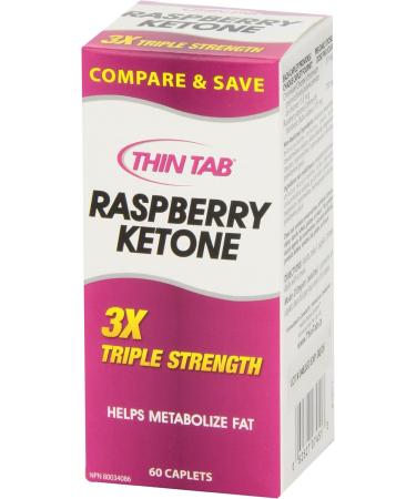 Healthy Natural Systems Thin Tab Raspberry Ketone 3x Triple strength 60 Count Bottle - Buy Online on GoSupps.com