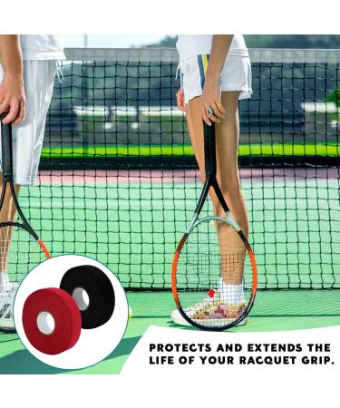 JORTMRD Ice Hockey Tape - Anti-Slip Handle Band for Hockey Sticks & Bats (2.5cm x 25m) - Black & Red - International Shipping Available - Buy Online on GoSupps.com