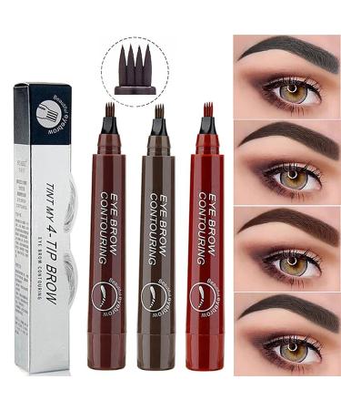 Buy Waterproof Microblading Eyebrow Pencil - Dark Brown (02#) | Precision Micro-Fork Tip for Flawless Brows | International Shipping Available - Buy Online on GoSupps.com