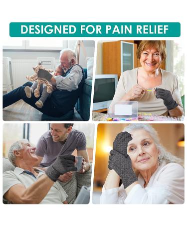 Yolev Arthritis Compression Gloves - 2 Pairs for Rheumatoid & Carpal Tunnel Pain Relief - Buy Online on GoSupps.com