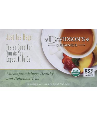 Davidson's Tea Hibiscus Flower, 100-Count Tea Bags