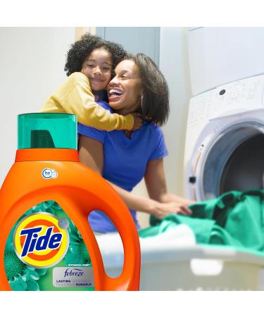 Tide Plus Febreze Freshness HE Turbo Clean Laundry Detergent - Botanical Rain Scent 132 fl oz 94 Loads | Shop Internationally - Buy Online on GoSupps.com