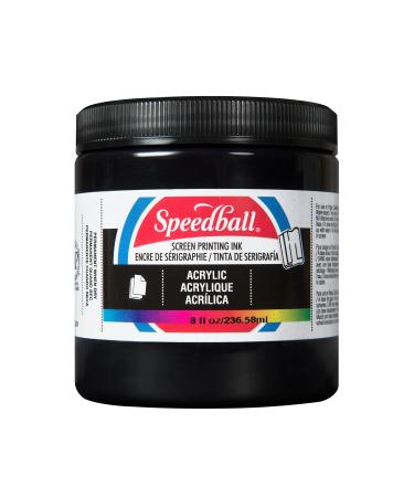 Speedball Acrylic Screen Printing Ink  8-Ounce  Black