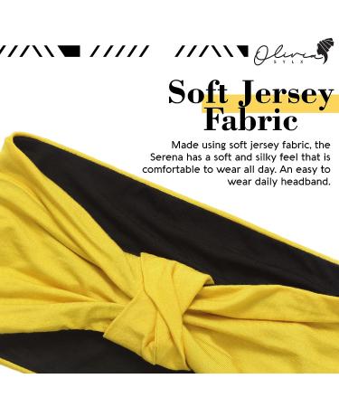 Olivia Sylx Twist Knot Headband for Women - African Turban Yoga Headband in Yellow - Buy Online on GoSupps.com