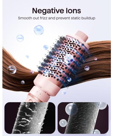 Wavytalk 5-in-1 Hair Dryer Brush Kit - Fast Drying & Styling Oval Blowout Brush Paddle Brush Diffuser - Pink - Shop Internationally - Buy Online on GoSupps.com