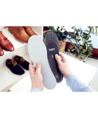 6 Pair Pack Anti Odour Shoe Insoles with Charcoal | Kaps Odour Stop Inserts - Buy Online on GoSupps.com