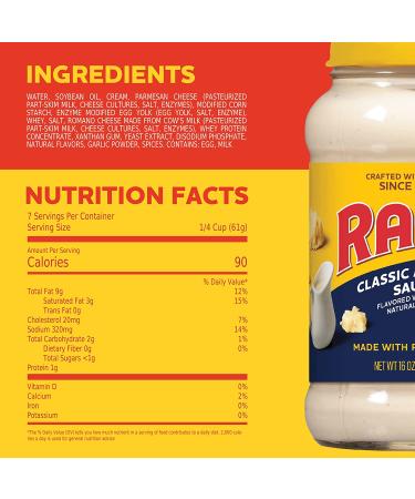 Ragu Classic Alfredo Pasta Sauce 16 oz - Creamy and Delicious - Buy Online on GoSupps.com