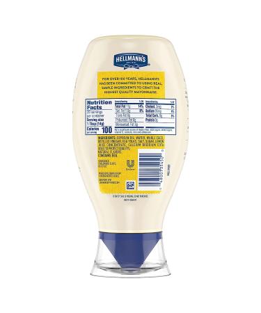 Hellmann's Real Mayonnaise Squeeze Bottle 20oz - Gluten-Free, Made with 100% Cage-Free Eggs (1 Pack) - Buy Online on GoSupps.com
