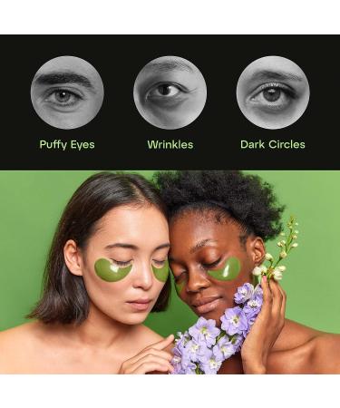 Matcha Green Tea Collagen Under Eye Patches - Reduce Puffiness, Wrinkles & Dark Circles - 30 Pairs - Buy Online on GoSupps.com
