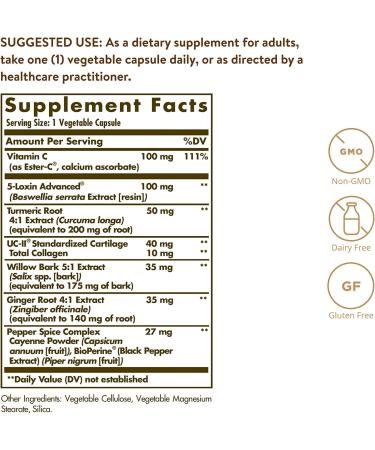 Solgar No.7 Joint Support & Comfort - 60 Vegetable Capsules for Joint Health - Buy Online on GoSupps.com