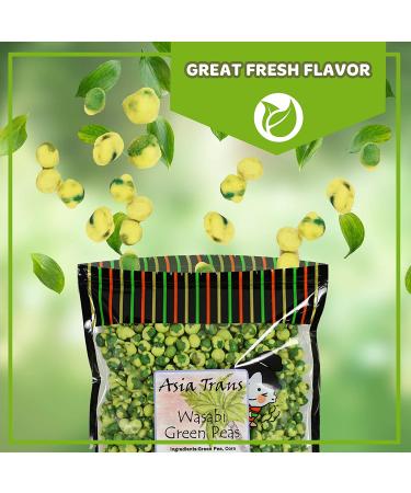 Spicy Roasted Wasabi Green Peas - Delicious Snack with a Kick - Buy Online on GoSupps.com