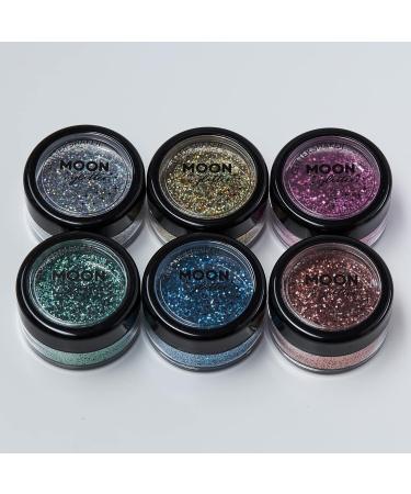 Moon Glitter Holographic Rose Gold Cosmetic Glitter Shaker - 0.17oz for Face, Body, Nails, Hair, and Lips - Buy Online on GoSupps.com