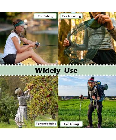 Midge Head Net 4 PCS Mosquito Head Net Black and Green Midge Head Net Protecting Cover Fine Mesh Insect Netting Mosquito Head for Travelling Outdoor Hiking Camping and Climbing - Buy Online on GoSupps.com
