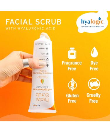 Hyalogic Episilk Facial Scrub - Gentle Exfoliating Face Wash with Hydrating Hyaluronic Acid | Daily Deep Cleanser & Makeup Remover - 130g - Buy Online on GoSupps.com