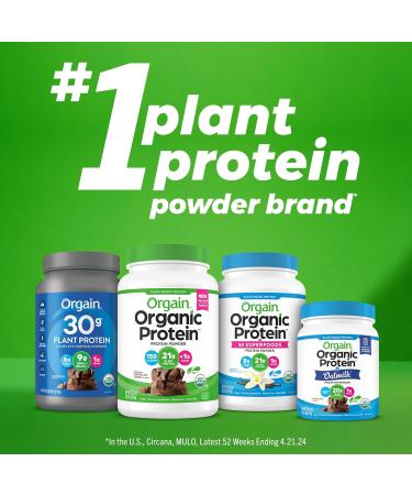 Orgain Chocolate Sport Plant-Based Protein Powder - 30g Protein with Organic Turmeric, Ginger, Beets, Chia Seeds, Brown Rice & Fiber - Vegan, Gluten-Free, Non-GMO - 2.01 lb - Buy Online on GoSupps.com