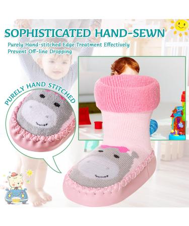 Eocom Baby Boy Girls Animal Moccasins Non-Skid Slipper 18-24 Months - Cow Print - Buy Online on GoSupps.com