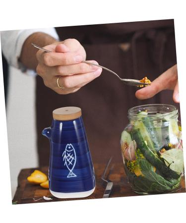 ABOOFAN Ceramic Soy Sauce Pot Vinegar Cruet Decorative Vinegar Container Oil and Vinegar Soy Sauce Holder Empty Olive Oil Ceramic Olive Bottle Multifunction Tanker Ceramics - Buy Online on GoSupps.com