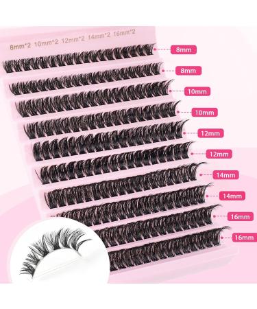 Shop Glowing Win Eyelash Extensions | DIY Individual 80D Cluster Lashes | Natural 8-16mm Cat Eye Fake Eyelashes - Buy Online on GoSupps.com