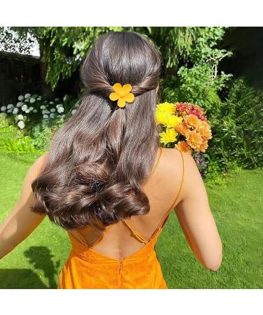 Palksky Small Flower Hair Claw Clips for Women Girls Kids - 10 PCS Tiny Thin/Medium Thick Hair 1.35 Inch Mini Jaw Clips - Nonslip Hair Clamps/Hair Accessories - Buy Online on GoSupps.com