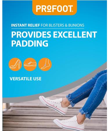 Profoot Chiropody Felt XL | Self-Adhesive Padding for Bunions Blisters & Foot Pain Relief | International Shipping Available - Buy Online on GoSupps.com