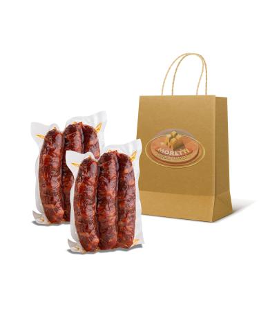 Salami factory Moretti Moretti Traditional Seasoned Sausage 600g 700g Vacuum packed 2 packs Sweet or Spicy with Calabrian Chili Traditionally dried Made in Calabria With Sweet Chili Pepper