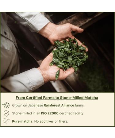 OSARI Ceremonial Matcha Powder 80g First harvest from Kagoshima Japan 100 pure lab tested Stoneground rich in antioxidants and soft umami flavor For matcha latte & tea 80 Grams - Buy Online on GoSupps.com