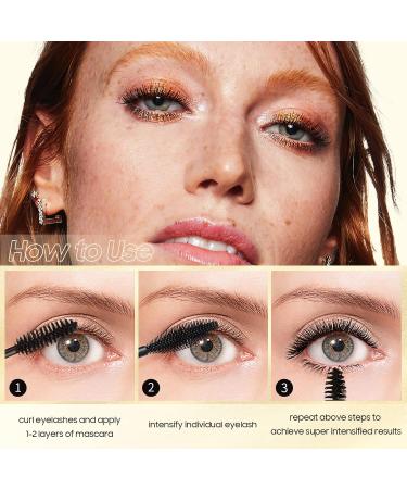 Long-Lasting Waterproof Mascara - Volumizing, Lengthening & Curling, Smudge-Proof, Cruelty-Free - Black 1 Count - Buy Online on GoSupps.com