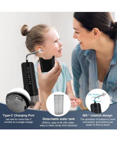 AhmyLion Electric Ear Cleaner Ear wax Removal Ear Wax Removal Kit with 8 Rreusable Irrigation Tips - Battery Powered Ear Cleaning Tool - Ear Irrigation Flushing System for Adults - Buy Online on GoSupps.com