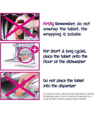 Ecozone Dishwasher Tablets (25 Tabs) - Powerful Cleaning Formula - Buy Online on GoSupps.com